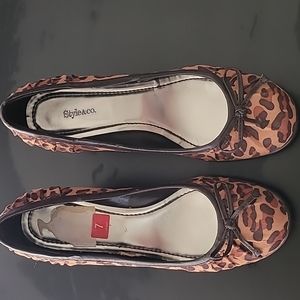 Brown Leopard Wedges